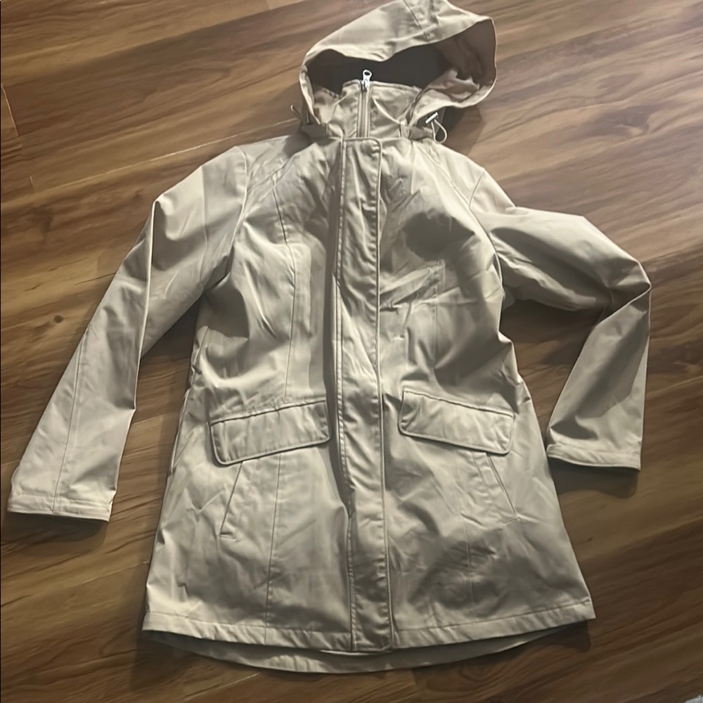 Women's Tan Hooded Jacket